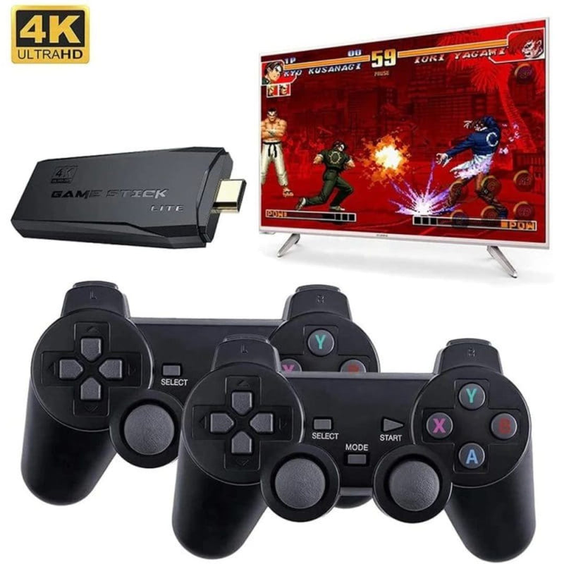 Video Game Stick com 2 Controles Sem Fio