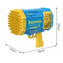 Bazooka Bubble Gun©️ | Ultra Metralhadora de Bolhas de Sabão 69 Furos - Cores Sortidas