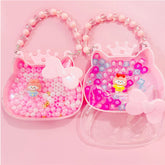 Kit de Miçangas com Maleta em Formato de Gatinho