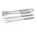 Kit Churrasco com 3 Peças Aço inoxidavel BBQ327