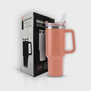 Caneca Garrafa Grande Inox Alça E Canudo Térmico 1200ml Premium