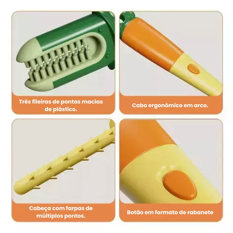 Escova 3 Em 1 De Limpeza De Copo e garrafas Com Cabo Longo Multifuncional Premium