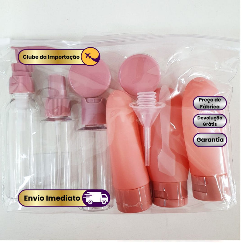 Kit Viagem Essencial 10 em 1 – Organização e Praticidade onde você for!
