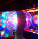 Lampada Giratória Dupla Led Colorida Festa Salão