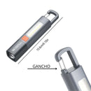 Mini Lanterna LED Recarregável com Gancho USB