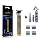 Maquina de Aparar Cabelo, Barba Recarregável Hair Elétrica Sem Fio Profissional Com Pentes