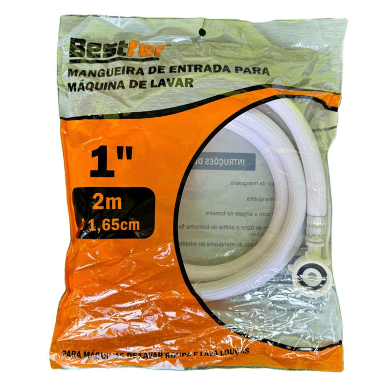 Mangueira de Entrada para Máquina de Lavar 2 Metros Reforçada – Bestfer