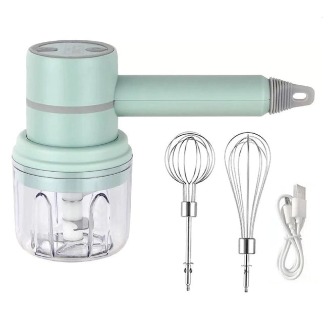 Mini Batedeira Elétrica Recarregável Portátil Mixer de Mão