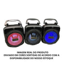 Mini Caixa De Som Bluetooth Com Radio Fm E Led