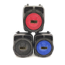 Mini Caixa De Som Bluetooth Com Radio Fm E Led