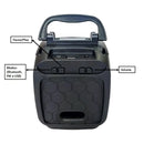 Mini Caixa De Som Bluetooth Com Radio Fm E Led