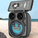 Mini Caixa De Som Bluetooth Com Radio Fm E Led