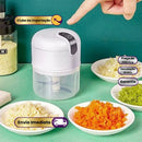 Mini Processador de Alimentos Moedor Elétrico Sem Fio 200ml Usb
