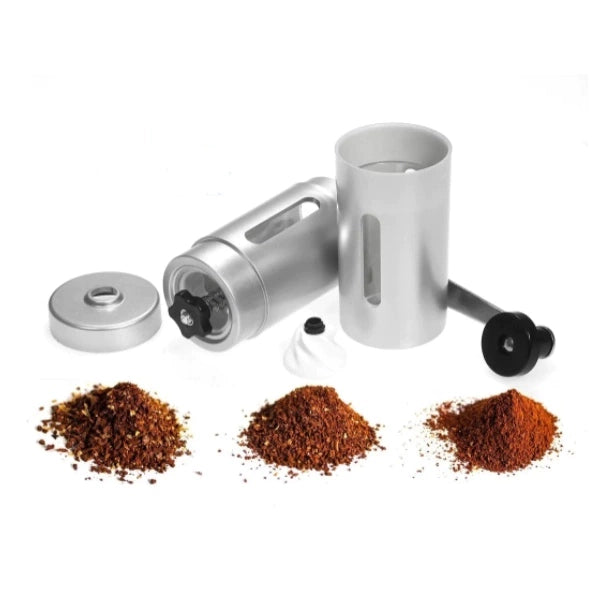 Moedor de Café Manual de Aço Inoxidável com Moagem Ajustável