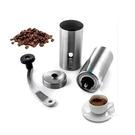 Moedor de Café Manual de Aço Inoxidável com Moagem Ajustável