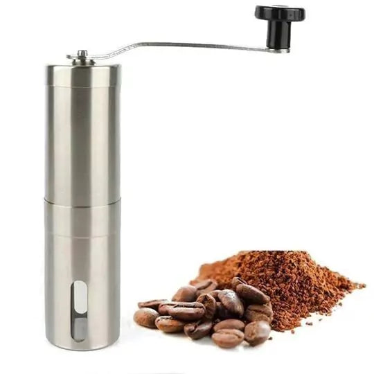 Moedor de Café Manual de Aço Inoxidável com Moagem Ajustável