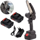 Mini Motosserra Elétrica Portátil Com Bateria Recarregável