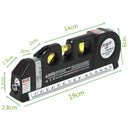 Nível a Laser 3 Linhas e Trena Régua Nivelador Profissional