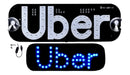 Placa Uber Ventosa Led Identificação Motorista Aplicativo