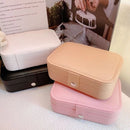 Porta Joias Portátil Estojo Com Fecho de Botão