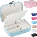 Porta Joias Portátil Estojo Com Fecho de Botão