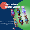 Caixa de Som Bluetooth com Projetor e Luminária de Urso