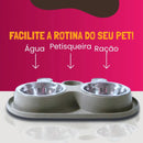 Conjunto de Tigelas para Cães e Gatos – Praticidade, Conforto e Bem-Estar para Seu Pet!