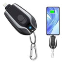 Mini Carregador Portátil Chaveiro Retrátil Para iPhone Tipo-C