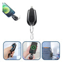 Mini Carregador Portátil Chaveiro Retrátil Para iPhone Tipo-C