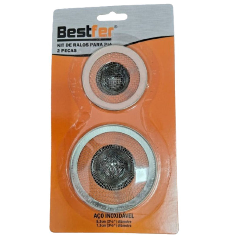 Ralos Peneira para Pia e Tanque – 2 Peças Bestfer