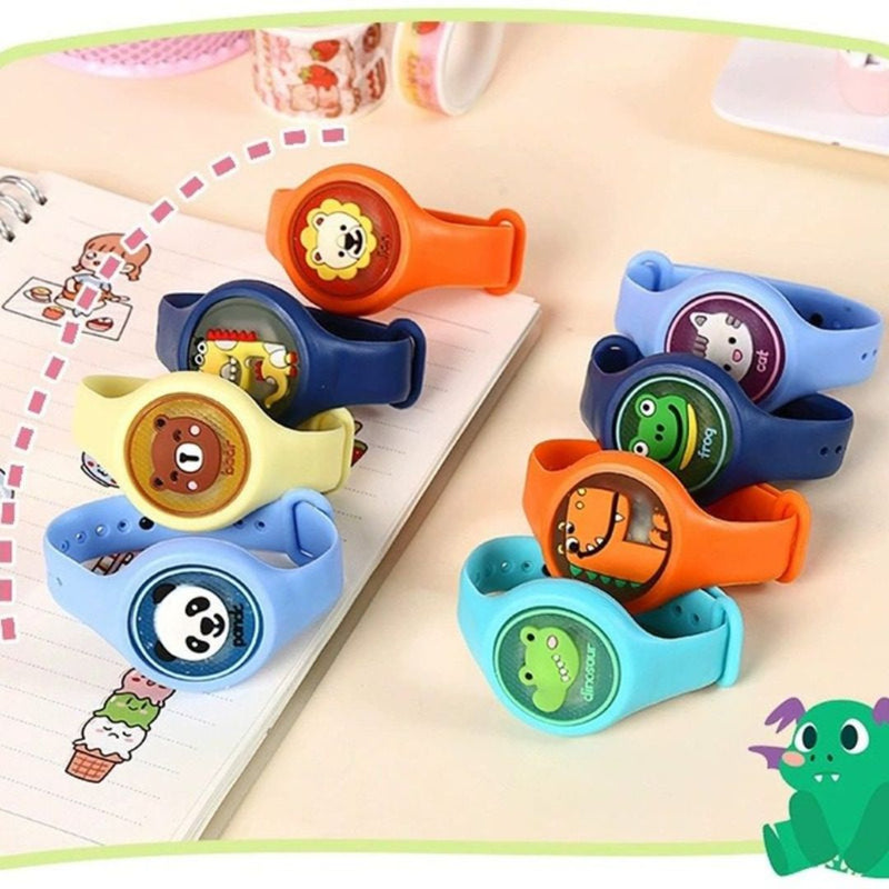 Pulseira Repelente Infantil com LED – Proteção Divertida Contra Mosquitos!