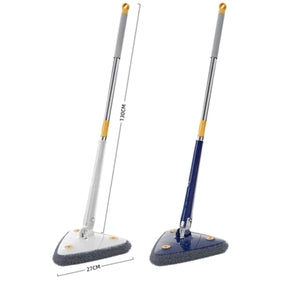 Mop De Limpeza Triângulo Ajustável Giratório 360° Esfregão Premium