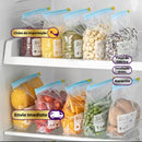 Kit 20 Sacos Zip Hermético – Organização e Conservação Inteligente para Sua Cozinha!