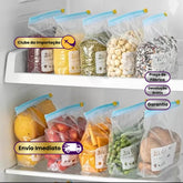 Kit 20 Sacos Zip Hermético – Organização e Conservação Inteligente para Sua Cozinha!