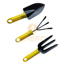 Kit 3 Peças para Jardim com Pá, Garfo e Enxada, Perfeito para Cuidar de Suas Plantas