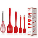 Kit Utensílios de Cozinha em Silicone 5 Peças – Praticidade e Estilo no Dia a Dia