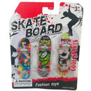Brinquedo Skate De Dedo Radical Kit Com 3