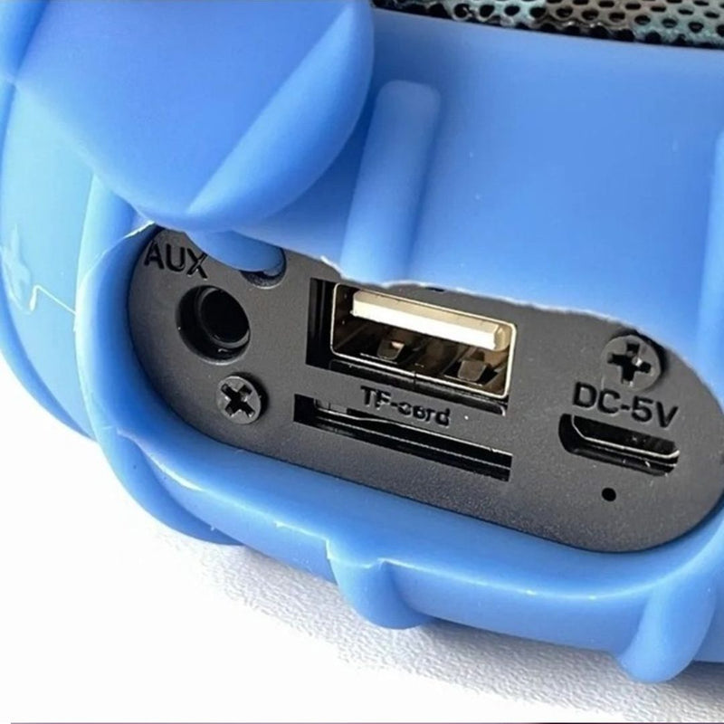 Mini Caixa de Som Emborrachada – Potência, Estilo e Resistência em Qualquer Lugar!