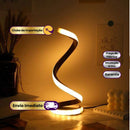 Luminária Abajur De Mesa 12w Espiral Minimalista Liga na Tomada