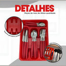 Conjunto de Talheres 17 Peças – Elegância e Praticidade à Sua Mesa!