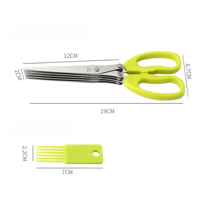 Tesoura  5 Lâminas – Corte Inteligente para Cozinhas Práticas!