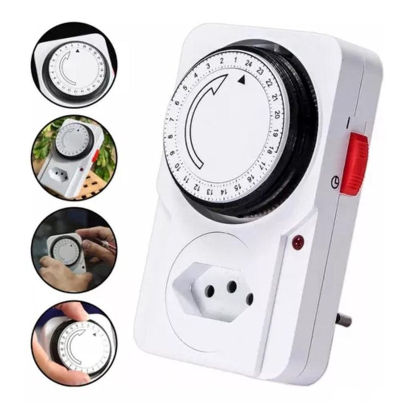 Temporizador Mecânico Analógico Bivolt – Controle Preciso de Energia!