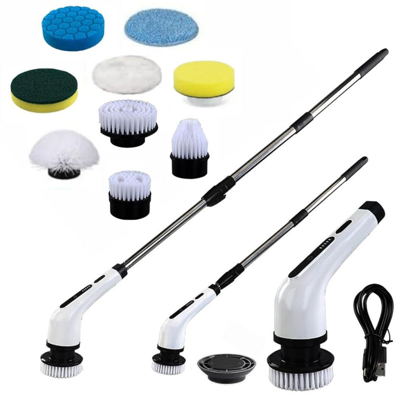 Esfregão Elétrico com Dispenser de Sabão – Limpeza Eficiente e Sem Esforço!
