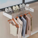 Varal de Parede Mágico em Alumínio Dobrável Grande