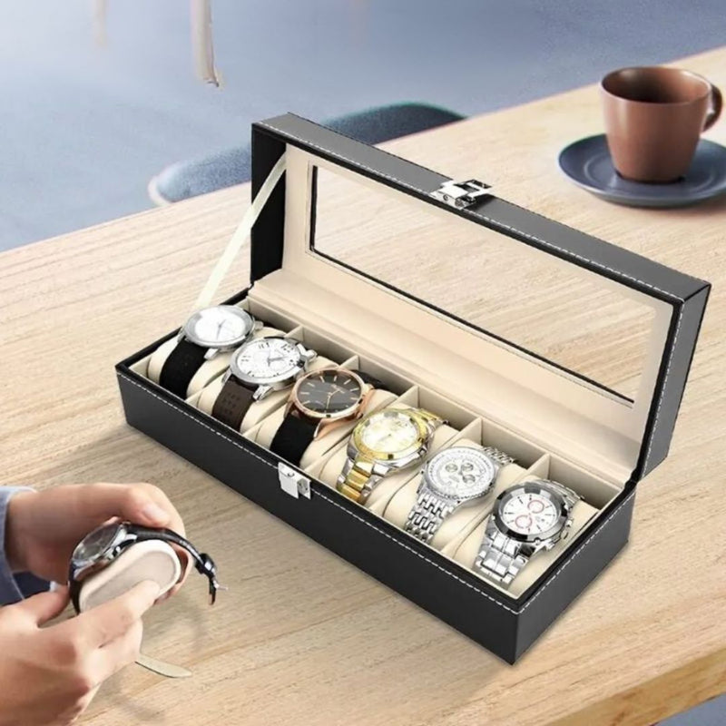 Caixa Luxo Organizer – Organização e Elegância Para Seus Relógios Favoritos