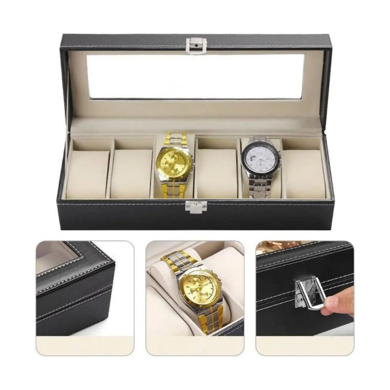 Caixa Luxo Organizer – Organização e Elegância Para Seus Relógios Favoritos
