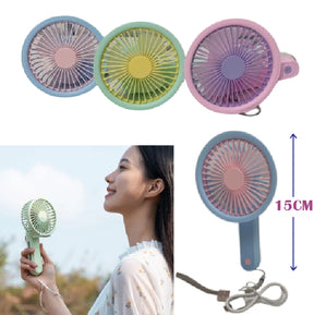 Mini Ventilador De Mão Portátil Recarregável Usb