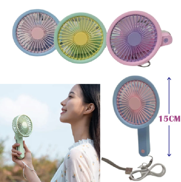 Mini Ventilador De Mão Portátil Recarregável Usb